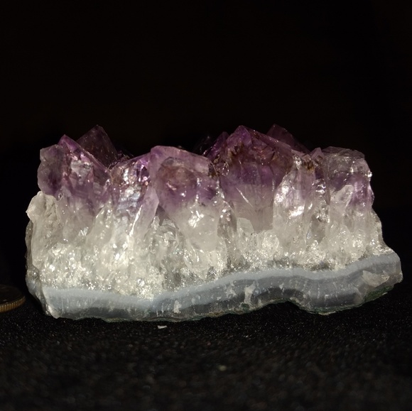 Natural Amethyst Geode Fragment w/ inclusions - Picture 2 of 6